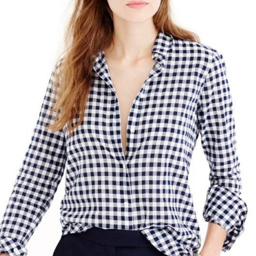 J Crew Classic-Fit Boy Shirt In Crinkle Gingham 2